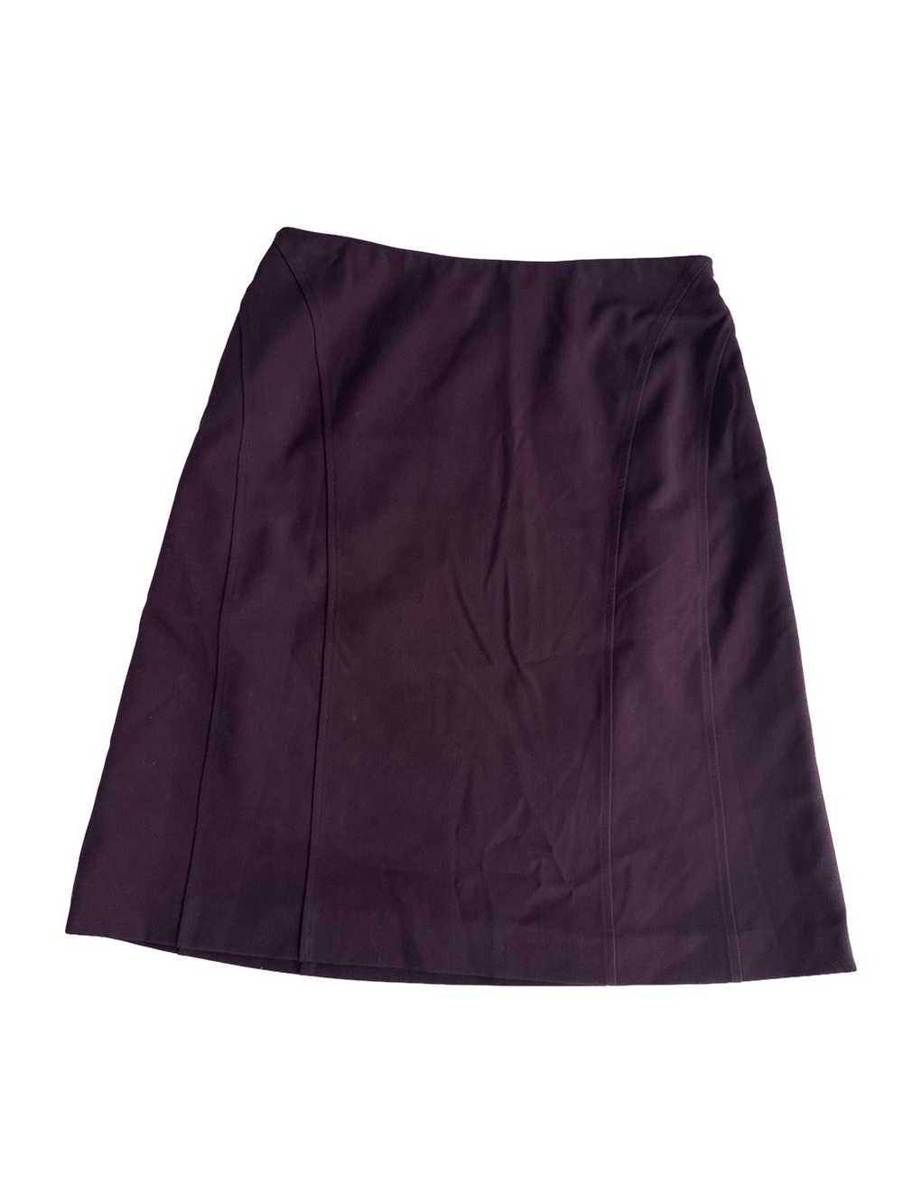 OSCAR from Oscar de la Renta Purple Career A-Line Midi Skirt Plum Office